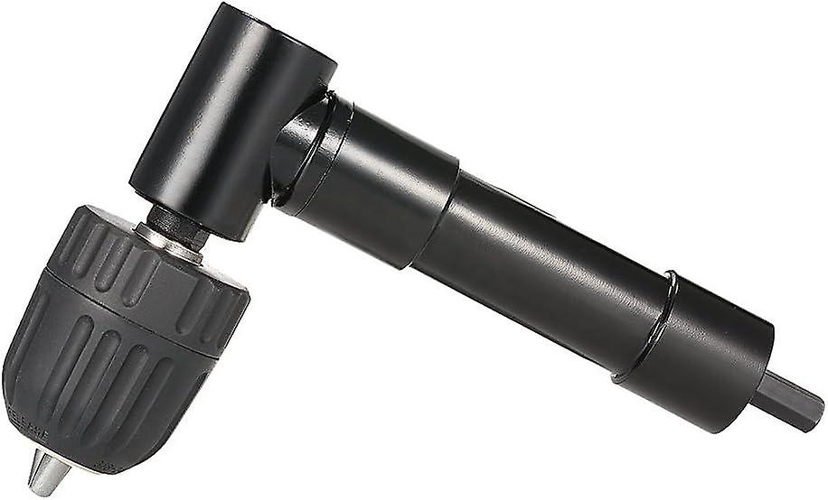 0.8-10mm Quick Release Drill Chuck, 90o Right Angle Drill Adapter with Tool Bend Extension, ABS + Al