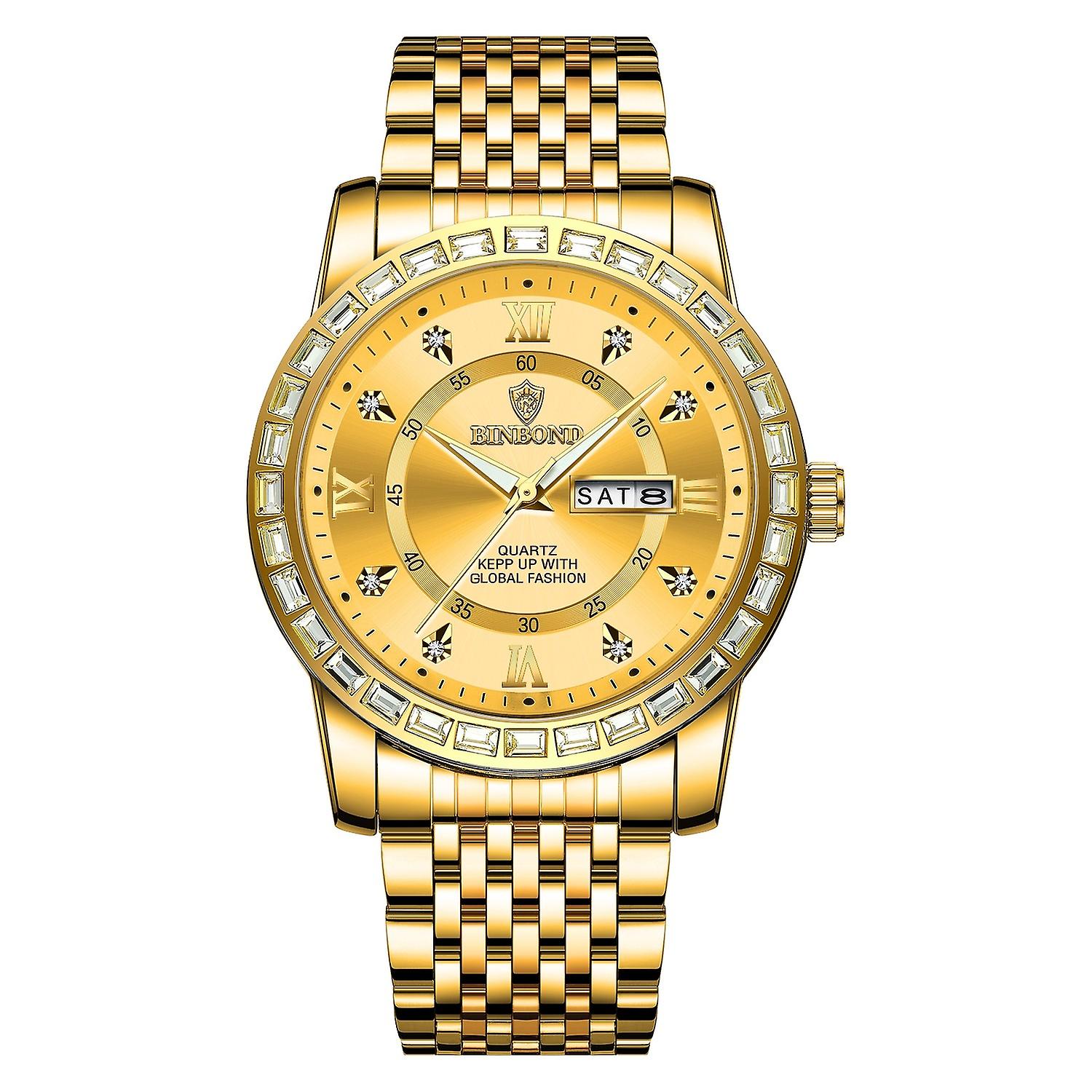 BINBOND B2202 Watch Full-gold-Gold