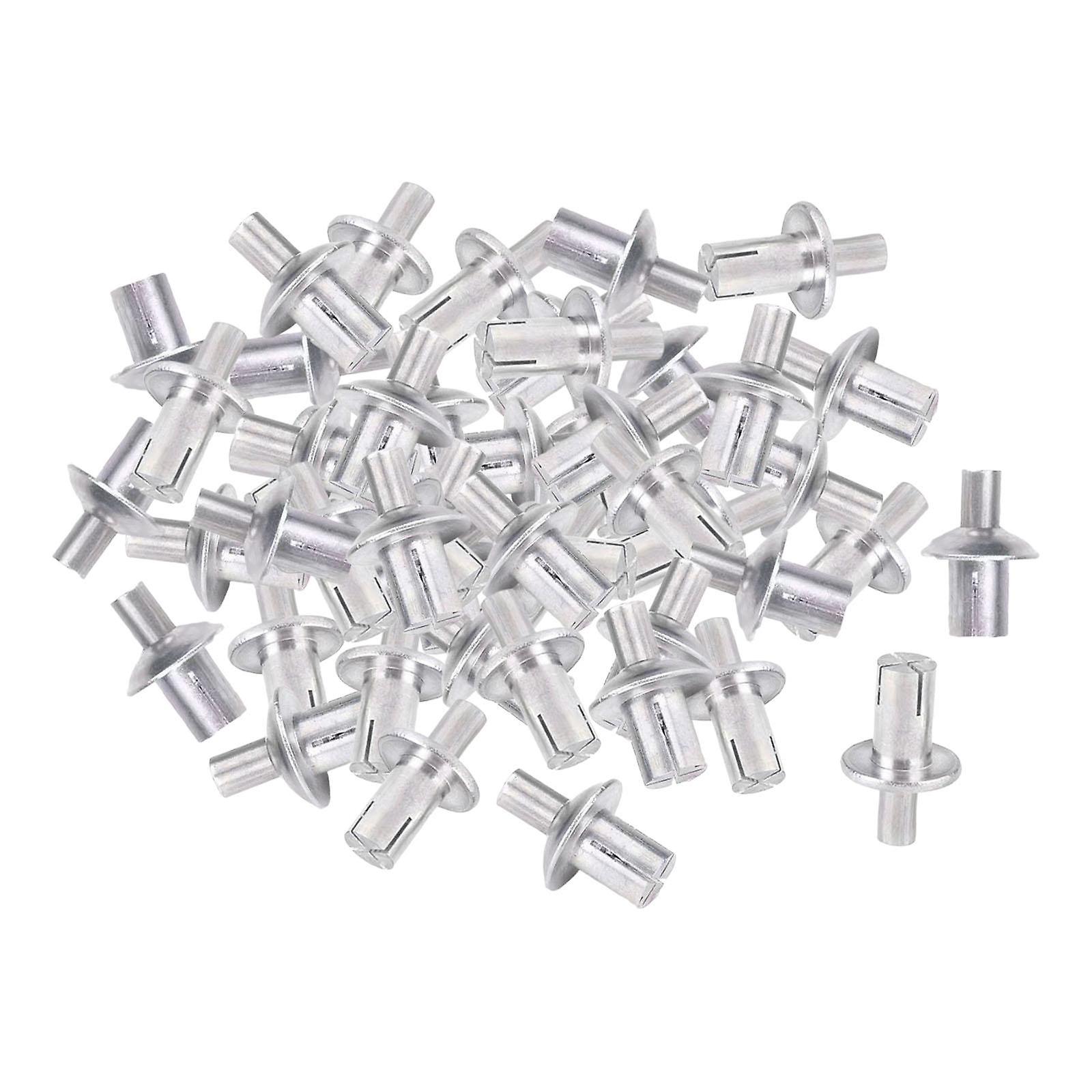 50Pcs Tapping Expansion Screws Sturdy Fixing Nails for Concrete Wood Window 5x7mm