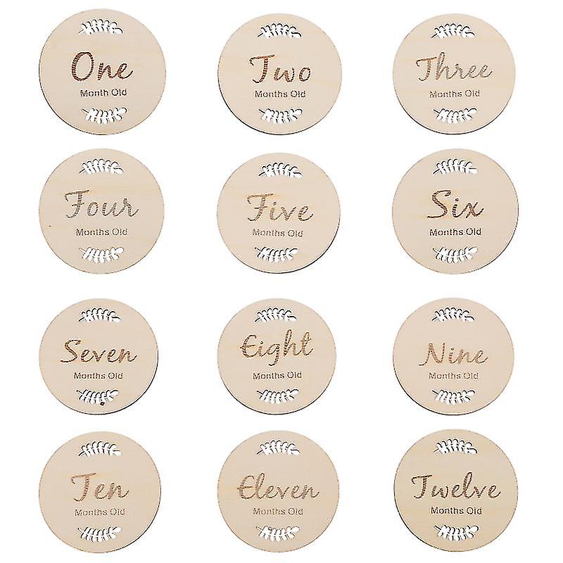 12pcs Baby Growth Cards