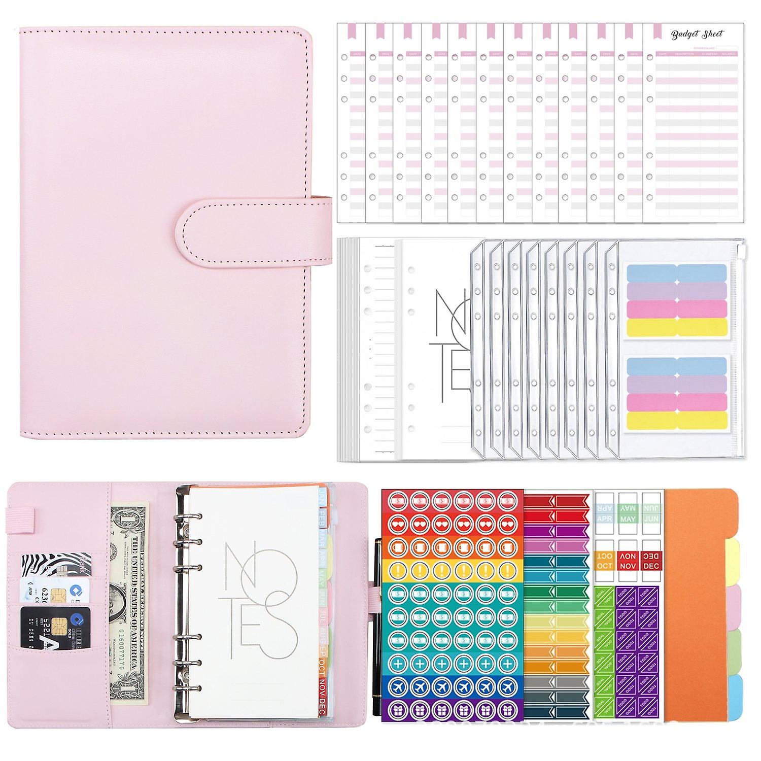 A6 Macaron PU Leather Notebook XJYS-010  Pink