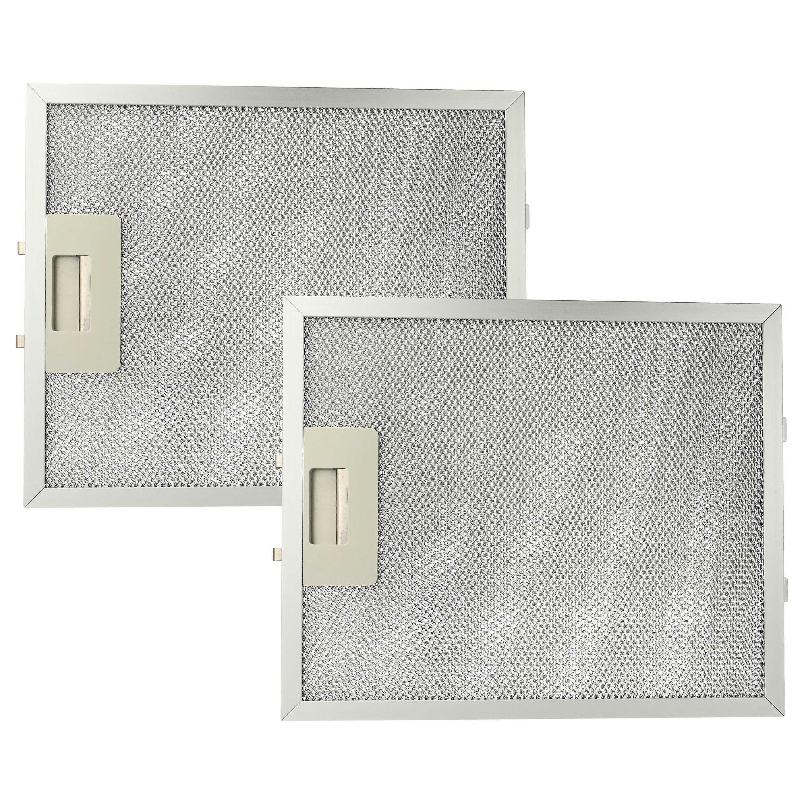 vhbw 2x Filtro Filtro de gordura metálico compatível com Electrolux EFC 6670 X, DK 9690, EFC 913 X Exaustor - 27,7 x 23 x 0,9 cm, metal