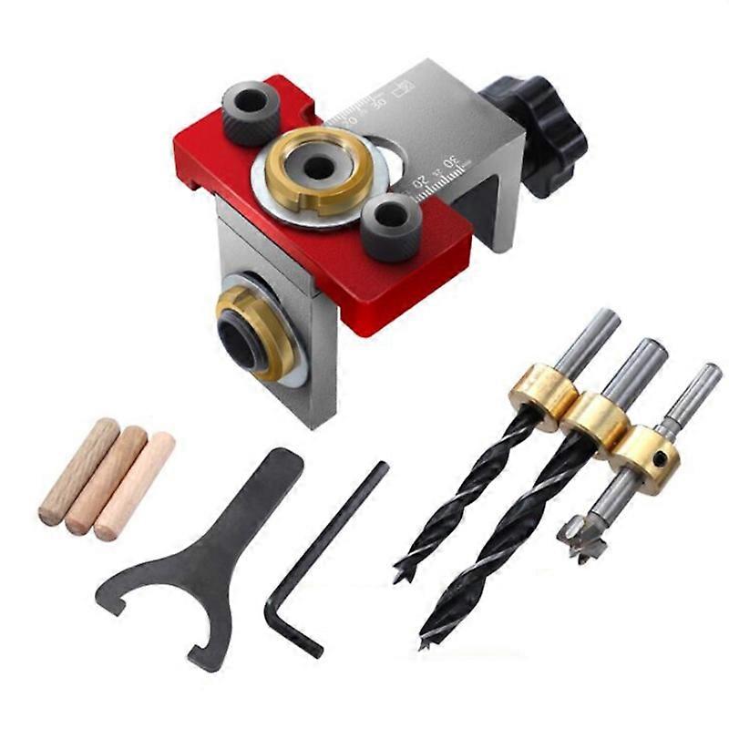 3-in-1 Woodworking Drilling Locator Self Centering Dowel Drill Guide  Kit
