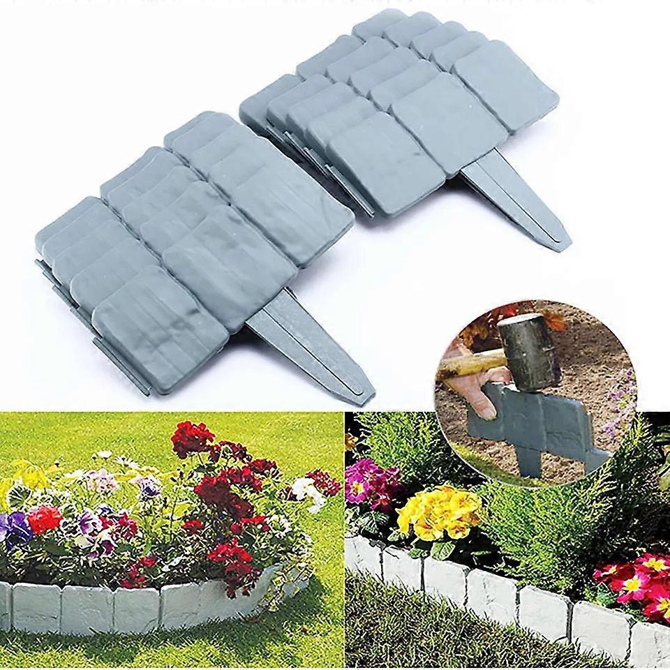 10 Stone Effect Gray Garden Borders