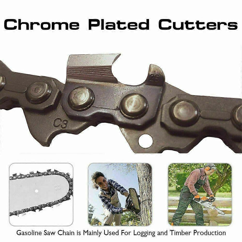 2pcs 15inch 64 Drive Links Chainsaw Saw Chain Parts Tool Chainsaw Blade UK