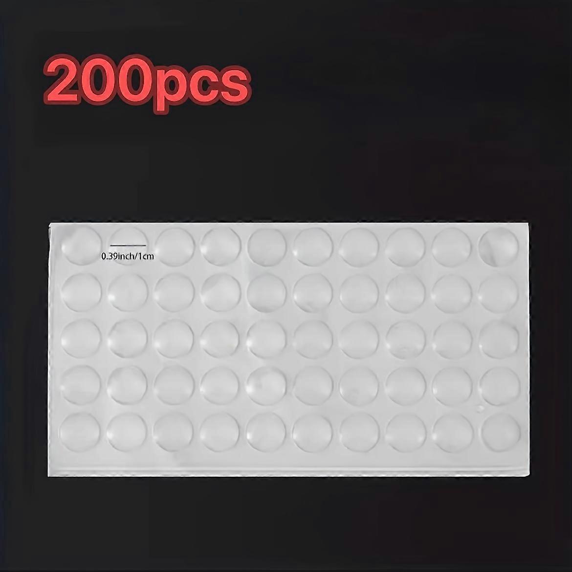 200pcs Strong Self-Adhesive Anti-Slip Silicone Gel Pads - Effective Furniture Protectors with Flexible Material for Scratch Prevention - Safeguard You