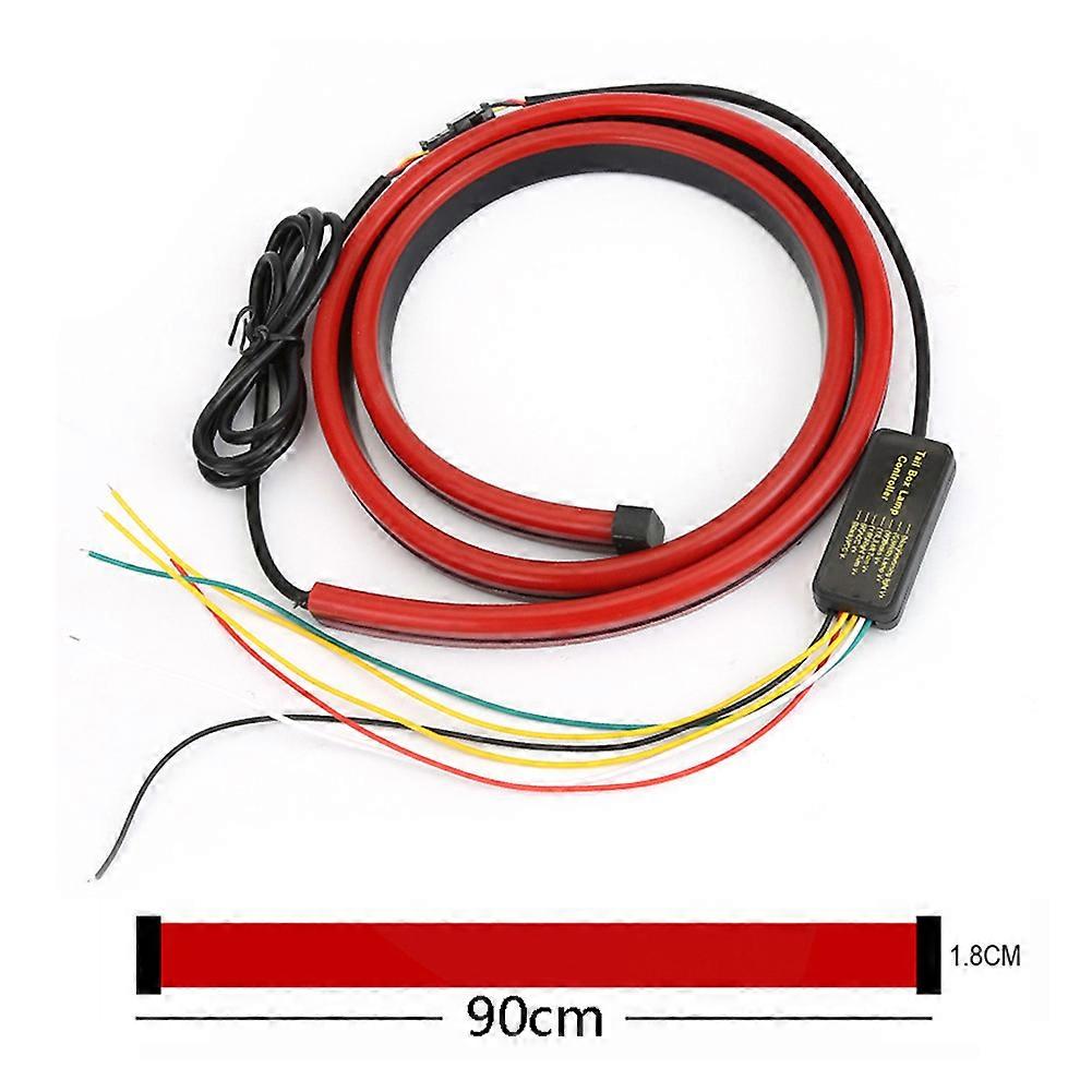 Car Brake Light Led Turn Signal Running Tail Light High Mount Stop Driving Warning Modified Flashing Lamp Auto Flexible Strips