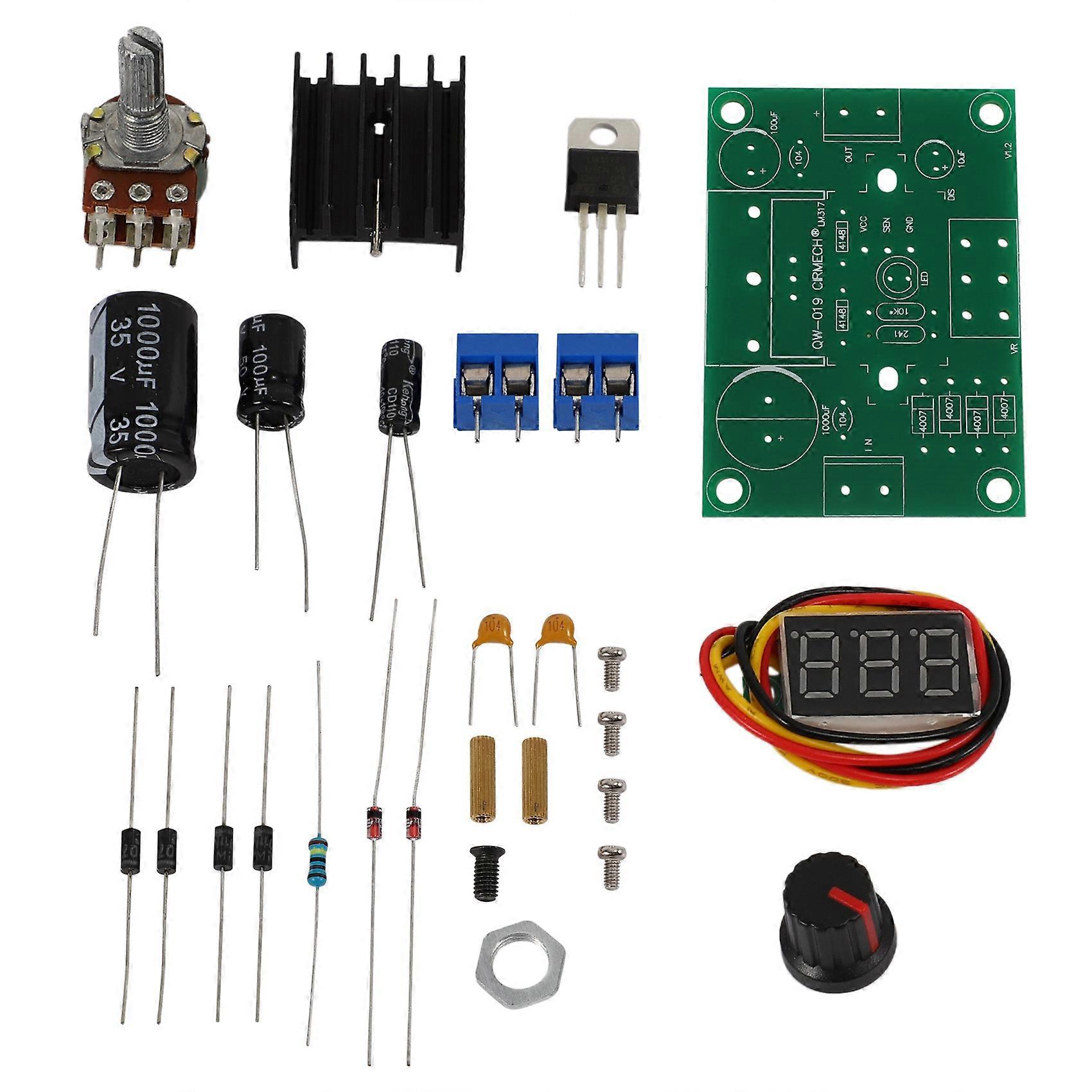 LM317 LED Adjustable Voltage Regulator Diy Kit Dimmer Power Supply Module Set