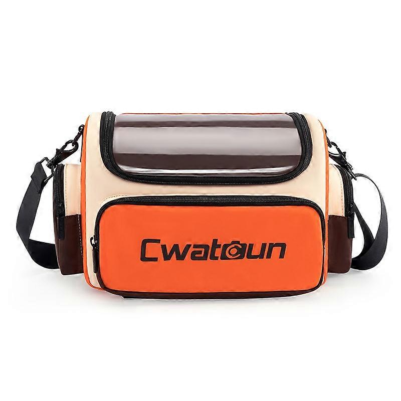 Cwatcun D121 Crossbody Camera Bag Large Orange Red