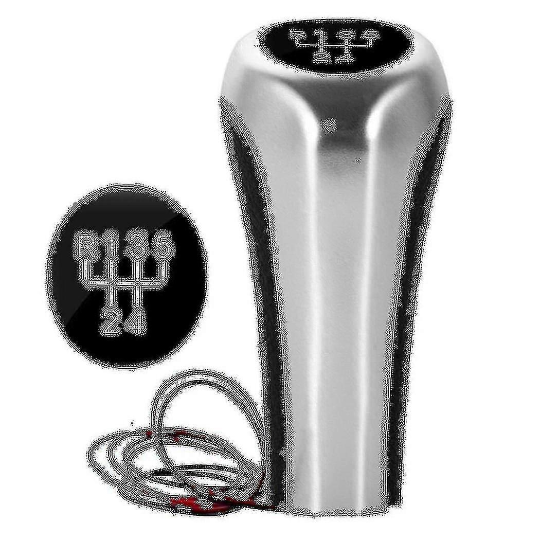 5 Speed Shift Knob W/led White Backlight Leather Shifter Lever Handle Stick For E46 E90 E91 E92 X1