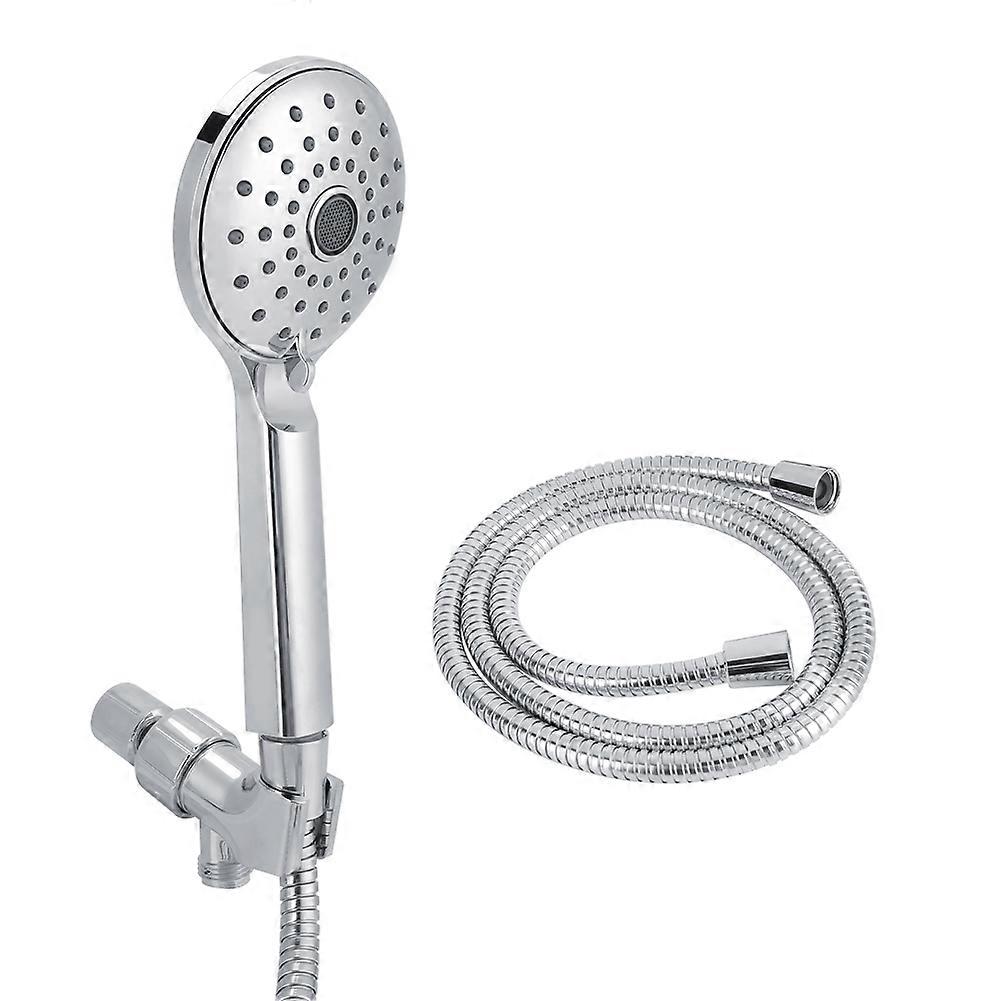 Adjust Handheld Shower Head Set With Flexible Shower Hose And Adjust Shower Arm Mount Bracket