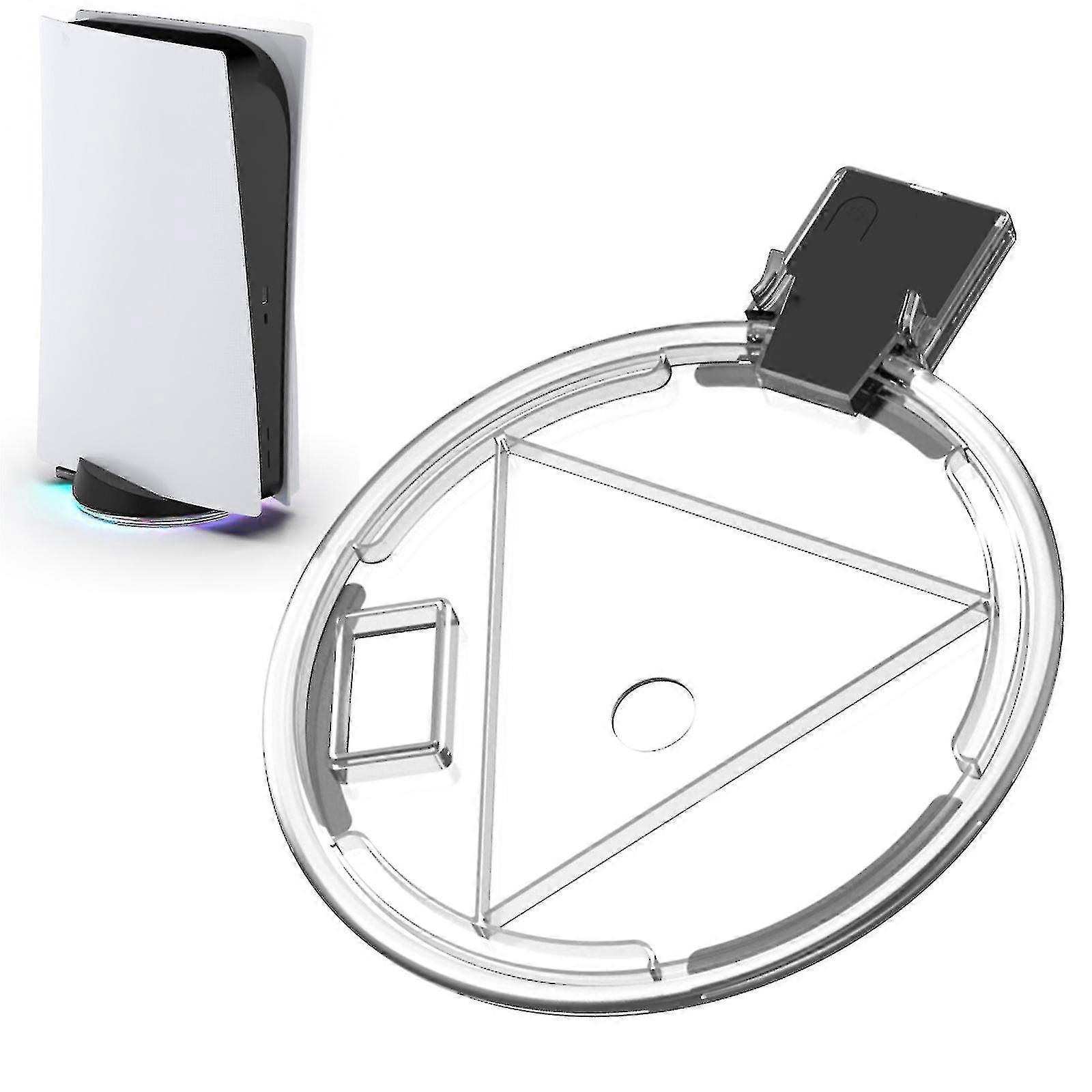 Rgb Led Console Stand For Ps5, Adjustable Console Base Vertical Stand With 4 Light Modes For Ps5 Console