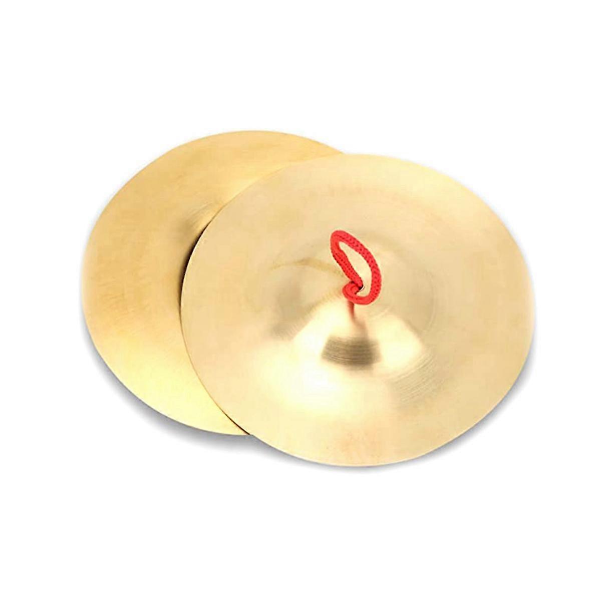 Crash Cymbal, Pack Of 2 Brass Hand Pool Percussion Instrument Toy for Children Adults