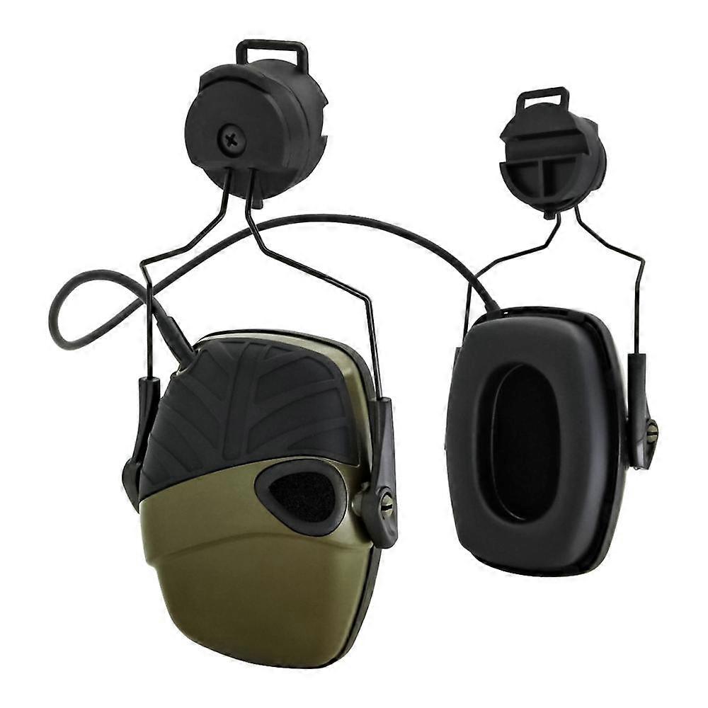 Electronic Shooting Headset Helmet Mounted Version Hunting Pickup and Noise Reduction Tactical Headset Hearing Protection Earmuf