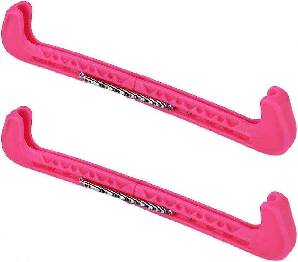 2Pcs Ice Skate Guards, Ice Skating Blade Guards Figure Plastic Protector Adjustable