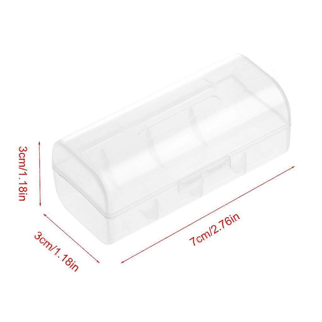  Transparent Plastic for Case Holder Container Battery Storage Box For 1X 26650 B