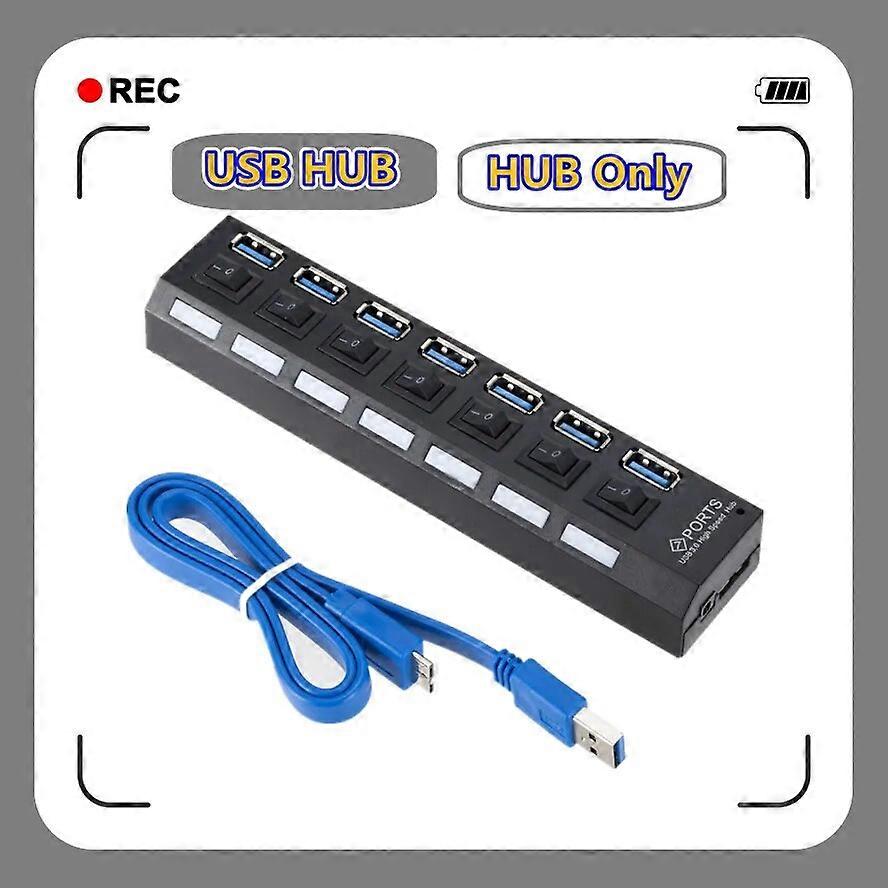 Usb Hub 3.0 Hub Usb Splitter Several Ports Multi Usb Hub 3.0 Hab power Adapter Extensor Computer Accessories switch USB For Home
