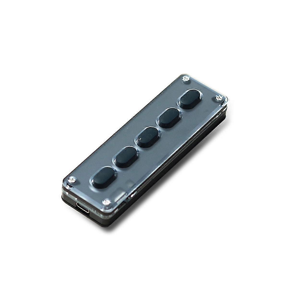 5 Keys Custom Keypad Macro Programmable Bluetooth Keyboard Copy Paste Rgb Button Gaming Mechanical-Good