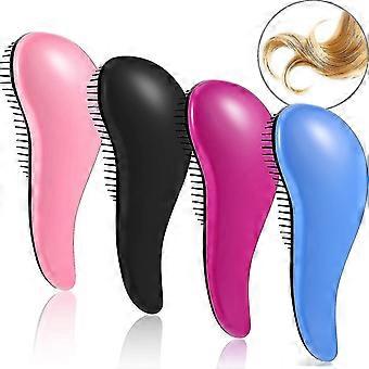 2024 Anti Knot Massage Comb Hairbrush Set Painless Hairbrush Straightener - 4 Pieces