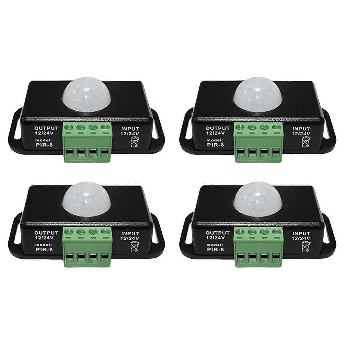 LED Motion Sensor 12V/24V DC, Motion Sensor Body Infrared Motion PIR Sensor Switch Automatic Wirele