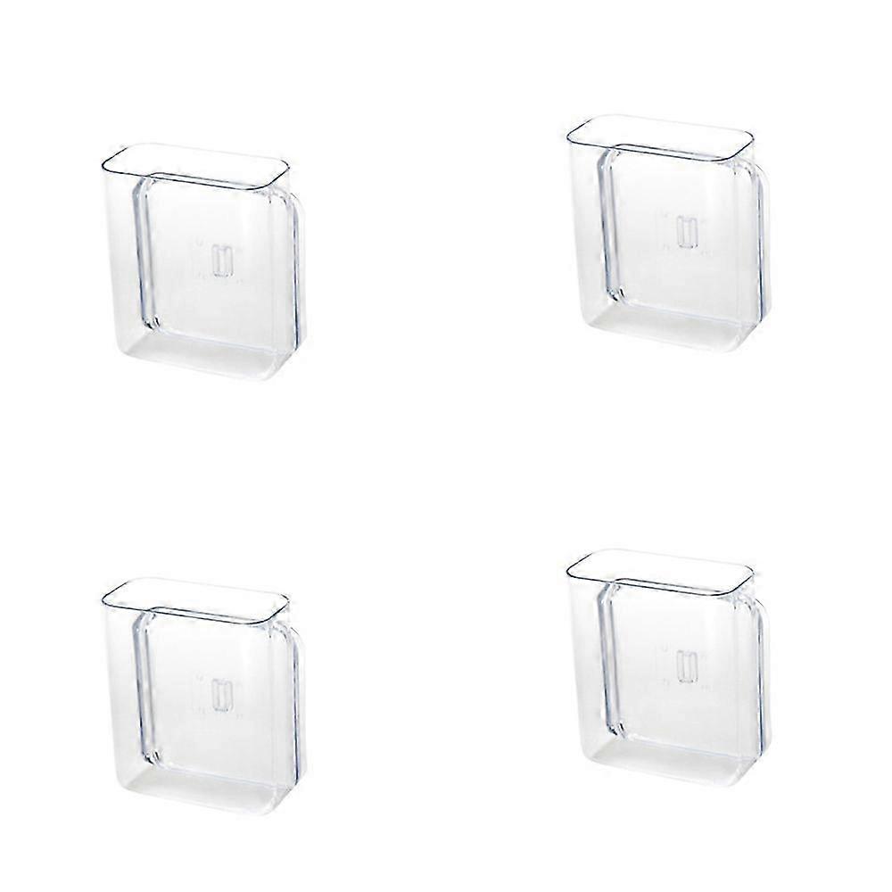 4Pcs Wall-Mounted Transparent Storage Rack Multi-Function Rack Stationery Finishing Shelf Remote Control Storage Box