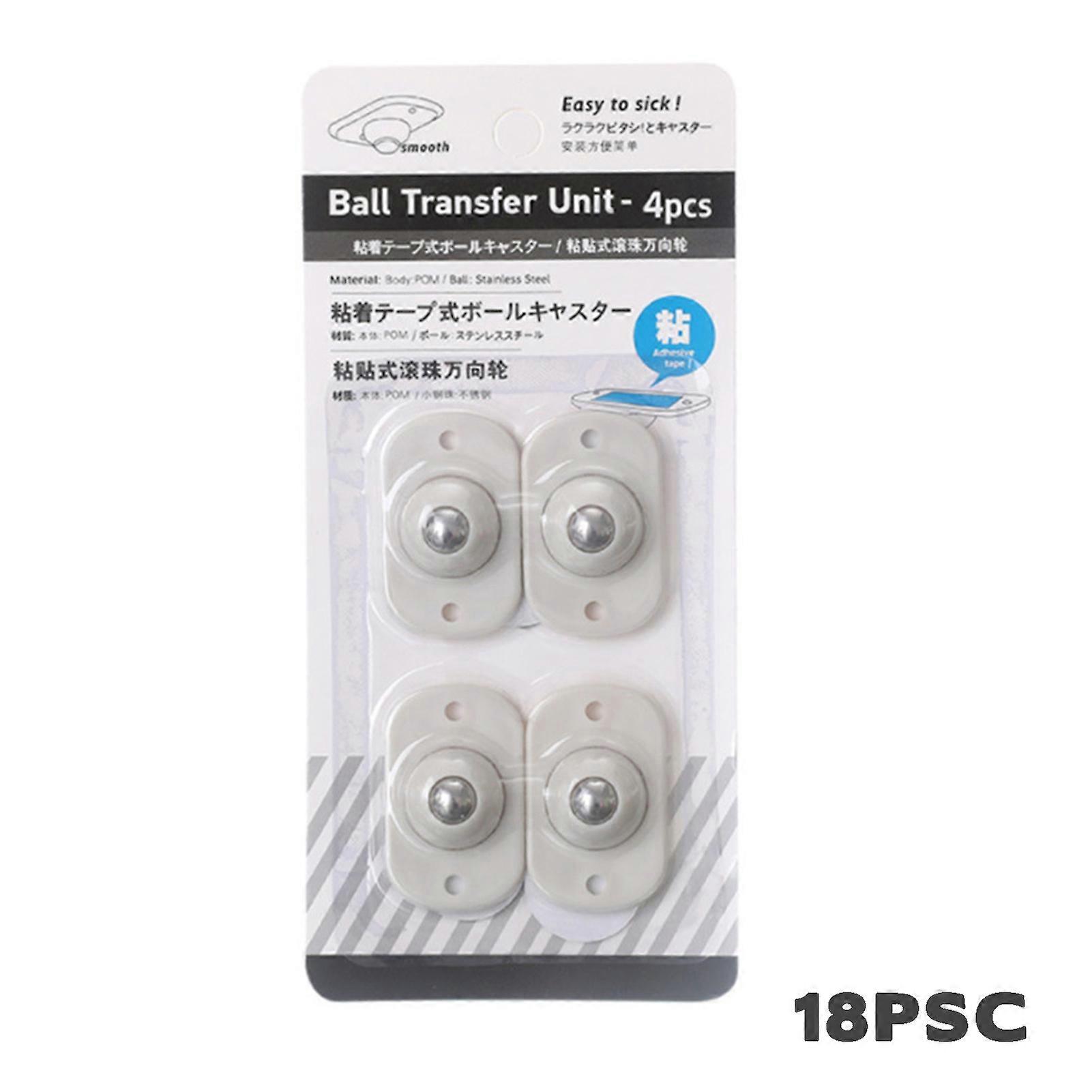 Set of 4 360 Degree Rotation Swivel Wheels Quiet and Practical Storage Box Casters for Bins Bottom Storage Box Furniture