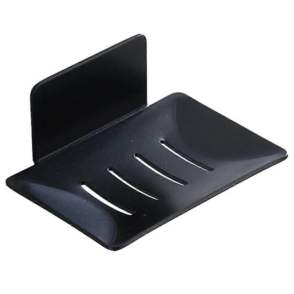 Wall Mount Drain Soaps Holder No Drilling Single Layer Soaps Dish for Bathroom