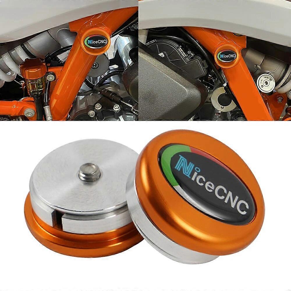 NICECNC Aluminum Motorcycle Left Right Frame Insert Covers Plug Cap For KTM 790 Duke 2018 2019 2020 2021 2022 890 Duke 2020-2022