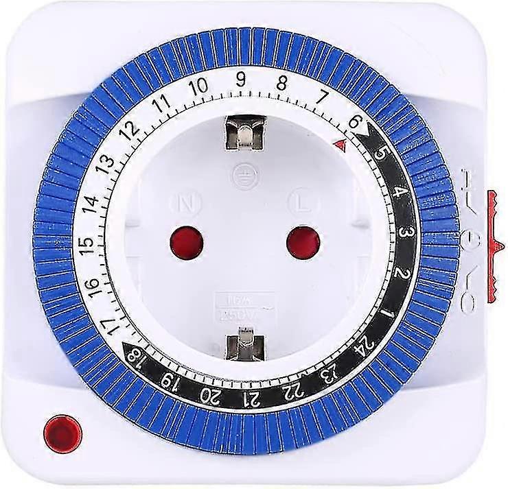 2pcs Timer Plug, 24 Hour Mini Electric Plug Timer, Indoor Timer Plug, Programmable Timer Plug Holds 96 Knots(1 Knot=15 Minutes)