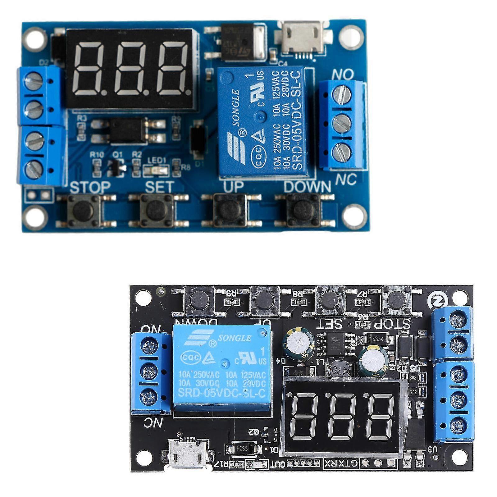 6-30v Relay Module Switch Trigger Time Delay Circuit Timer Cycle Justerbar