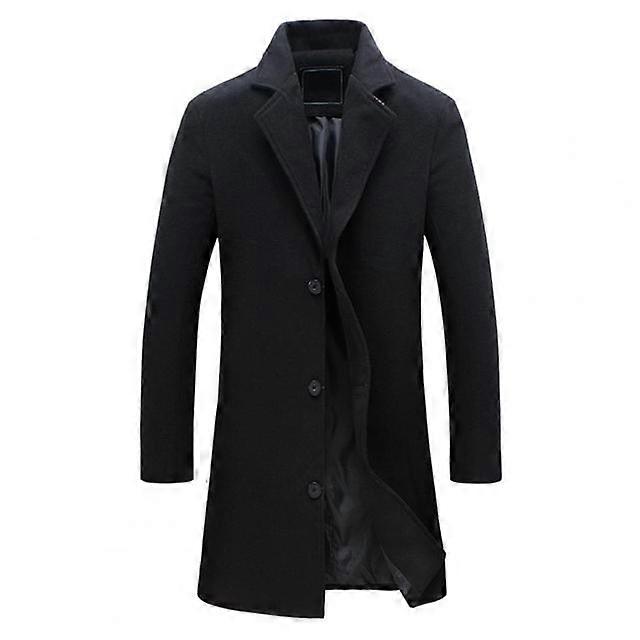 JWL-Winter Men Coat Single Breasted Decorative Men's Jacket