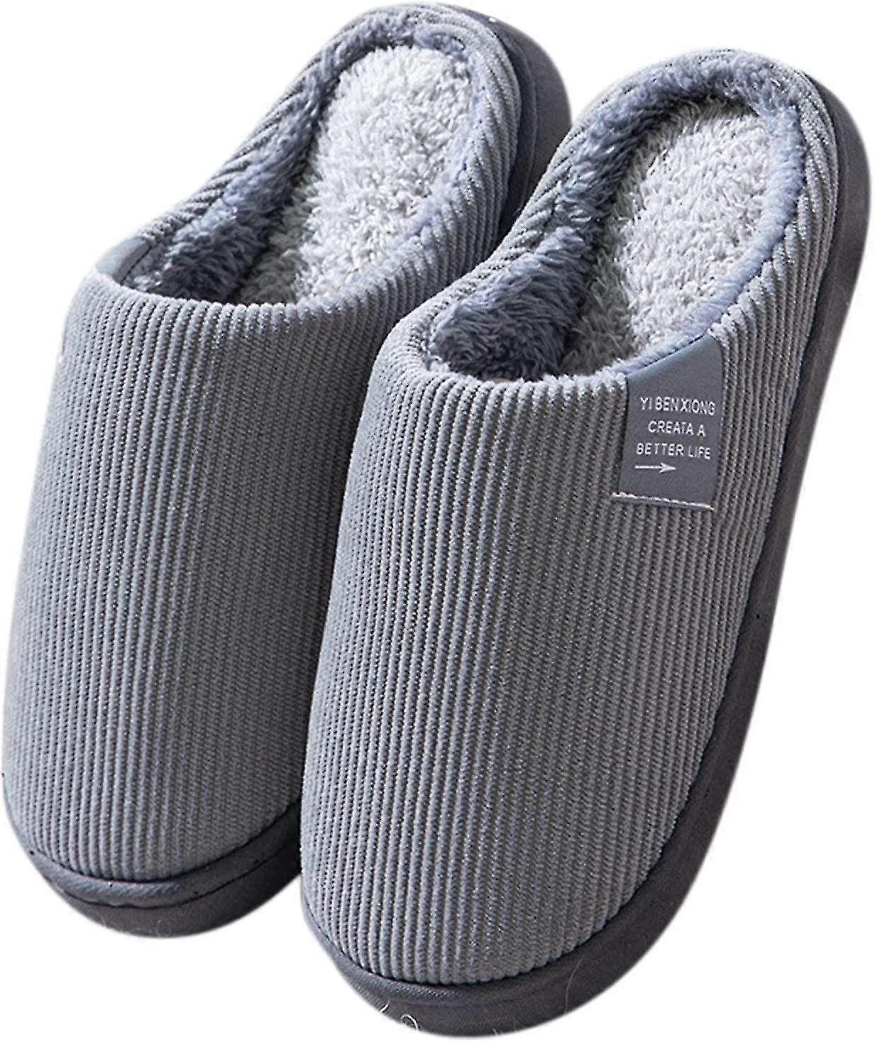 נעלי בית לנשים וגברים קצף זיכרון חם להחליק על נעלי בית נוח קטיפה מרופדת נעלי בית המתנה הטובה ביותר