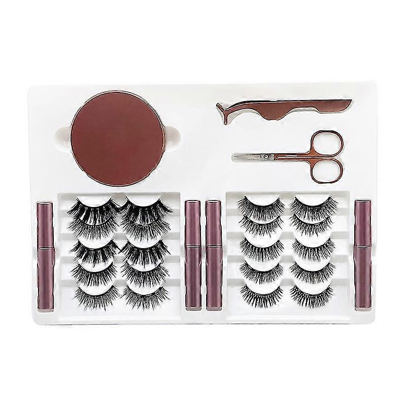 Dual Magnetic Eyelashes Natural Half Lash Updated 3d False Eyelashes