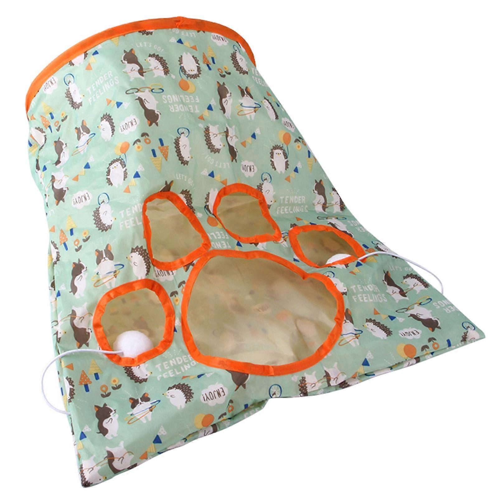 Fun Collapsible Pet Interactive Tunnel Tube for Cats Puppy Kitty Kitten Rabbit