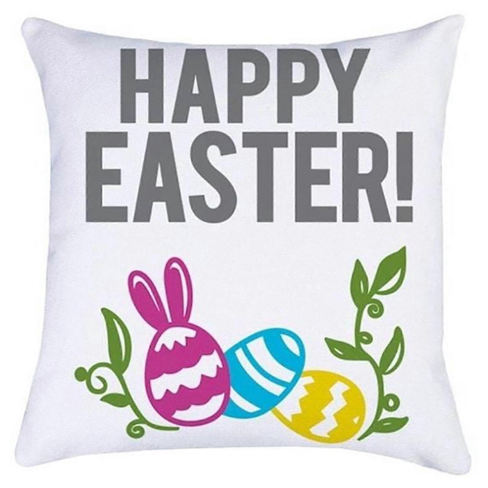 Easter Pillowcase Bunny Throw Pillow Covers 18x18 in