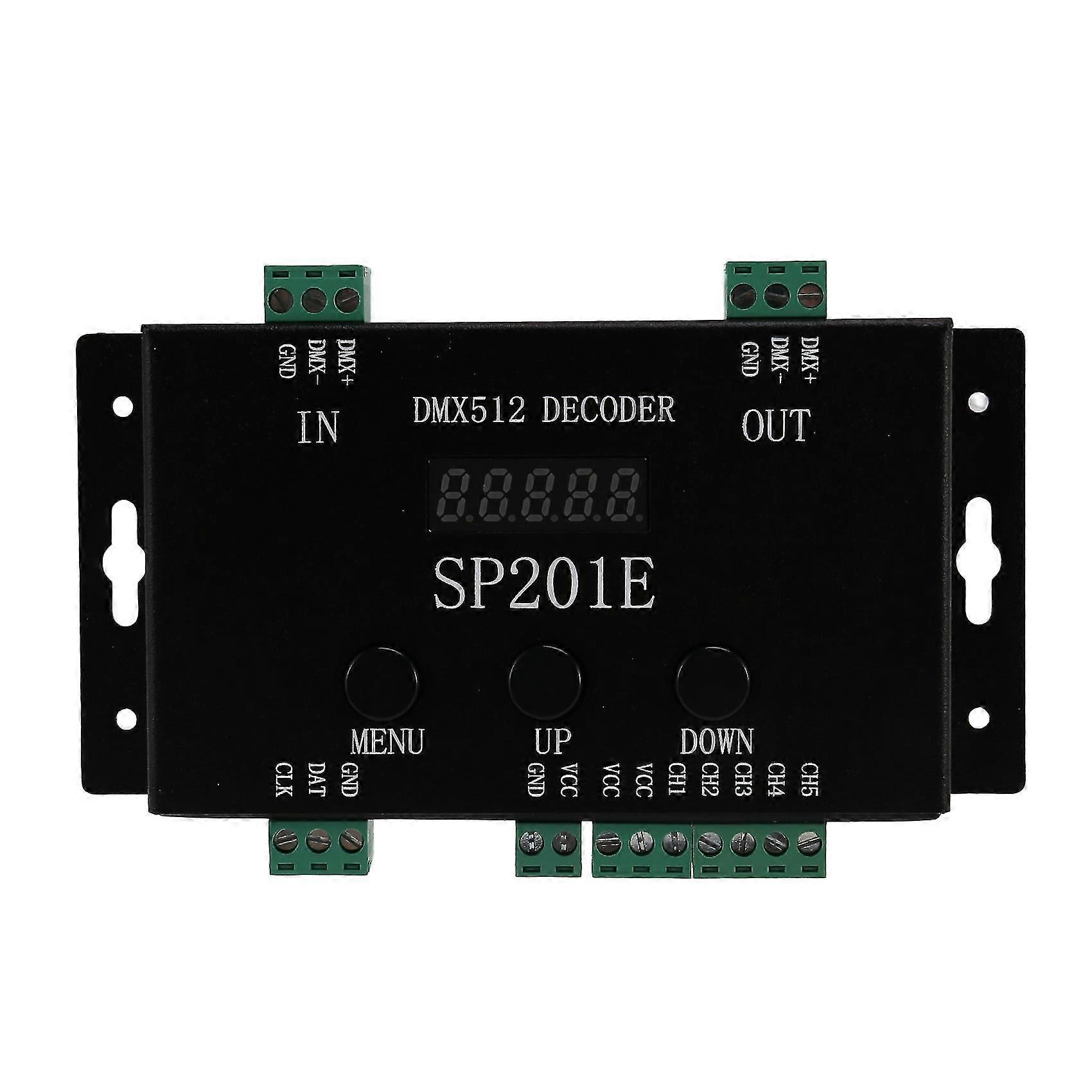 Sp201e Dmx512 Ws2812b Ws2811 Dmx til Spi-kontrollerdekoder, støtter flere I-er