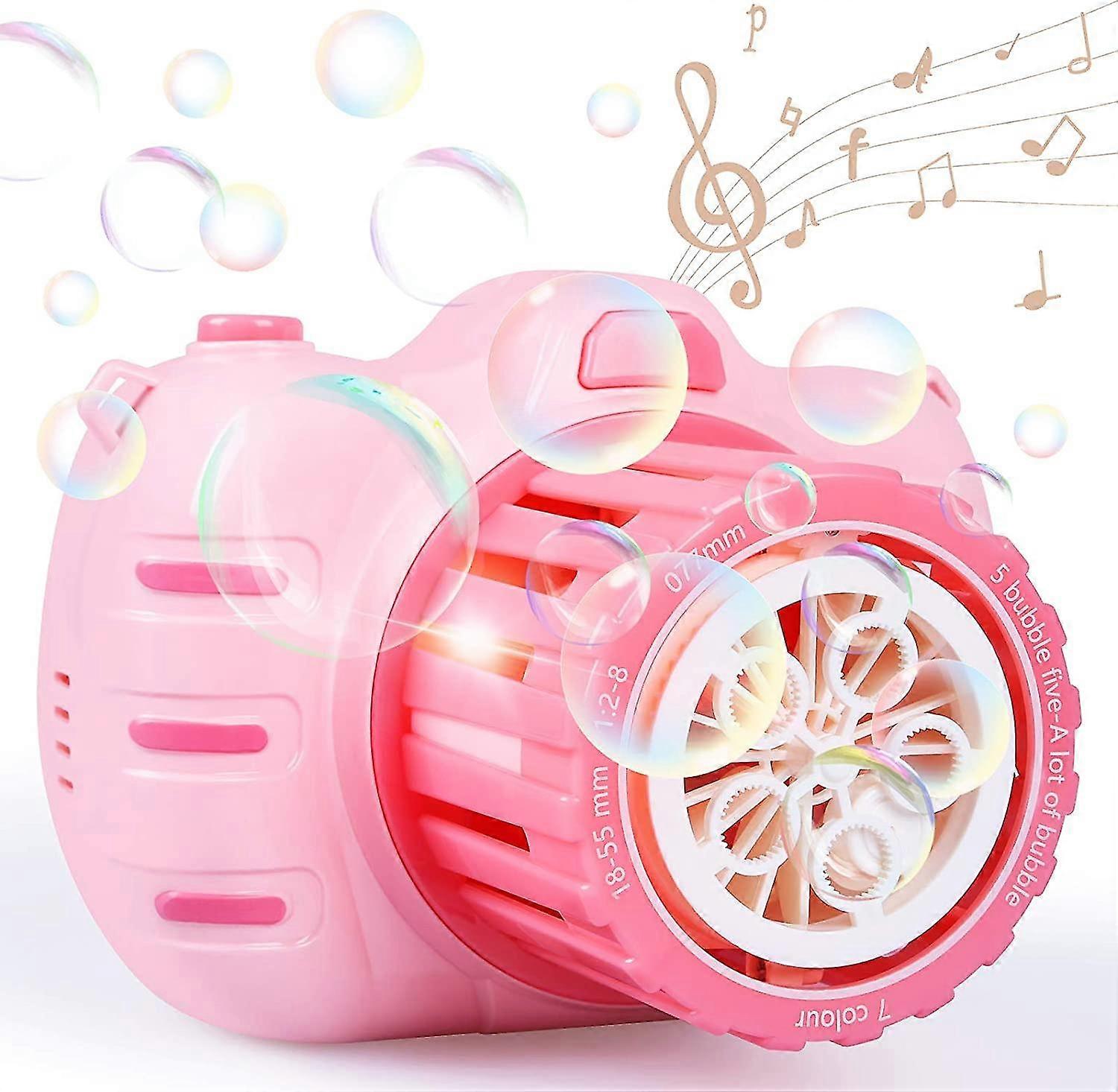 Bubble machine toys for kids, camera bubble machine with bubble solution