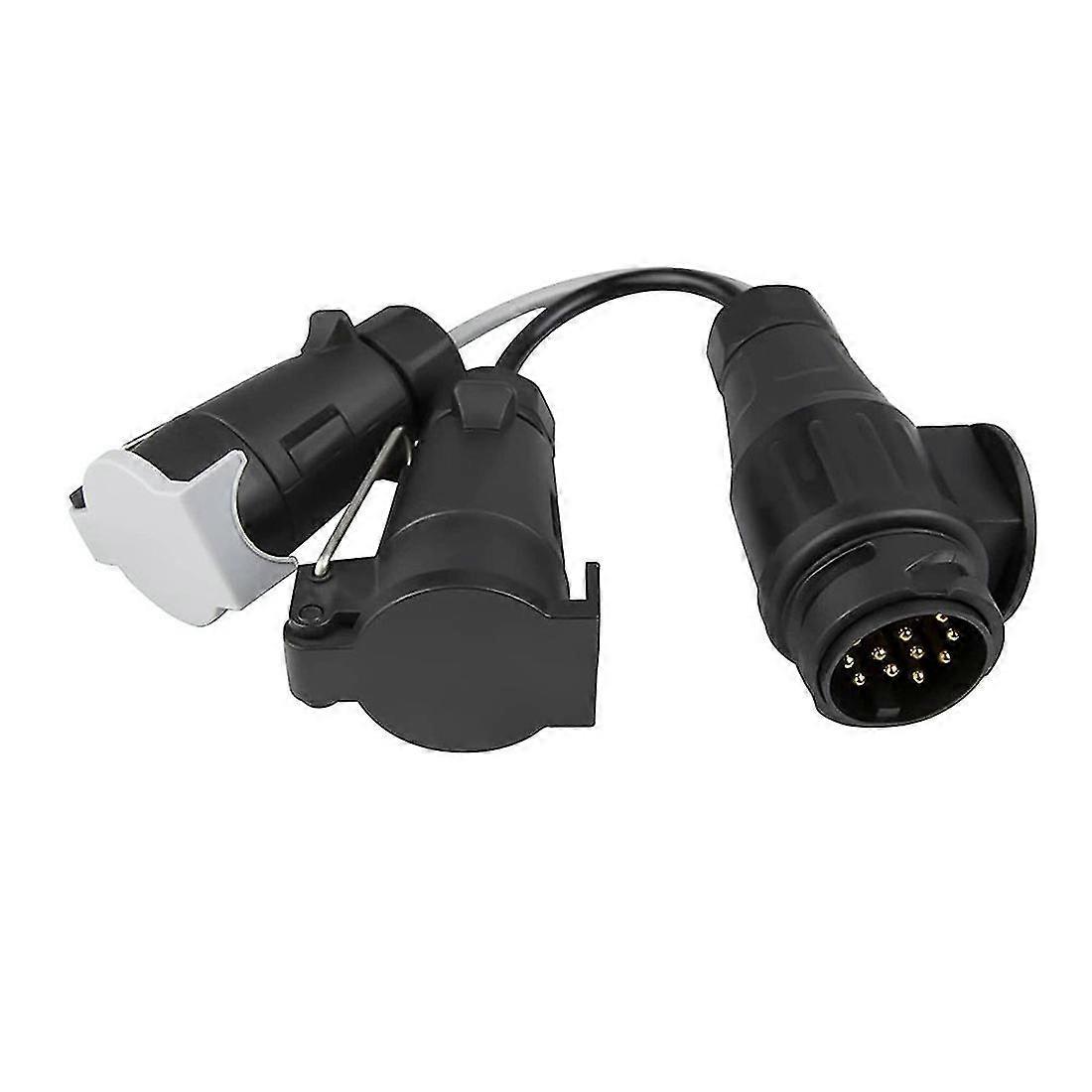 Towing Adapter 13 Plug Pin To 7 Pin 12n+12s Socket Towbar Electric Conversion Adapter Lead For Trail