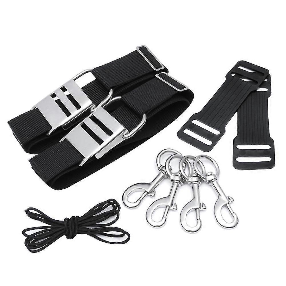 Buceo Buceo Heavy Duty Technical Diving Sidemount Tank Strap Bcd sin placa trasera Scuba Diving Ac