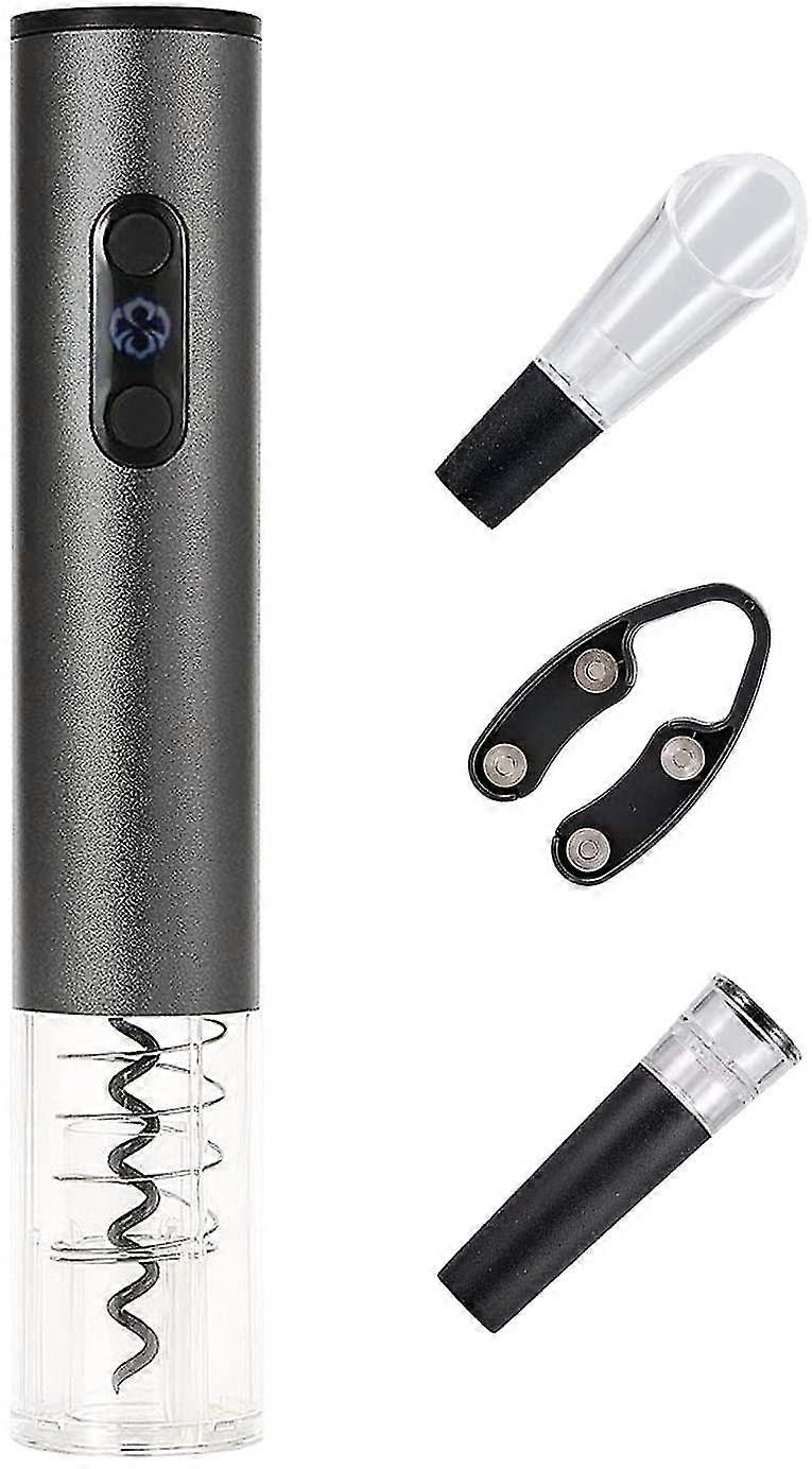 Electric Bottle Opener, Electric Corkscrew, Automatic Bottle Opener, Wine Opener Gift Set With Automatic Corkscrew, Capsule Cutter, Wine Pourer And Wi