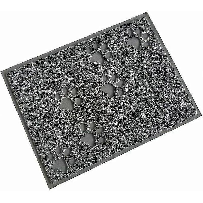 Gray 30 * 40cm Litter Box Mat Waterproof Feeding/litter Box Mat