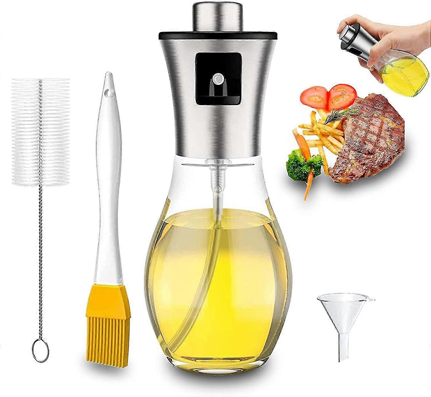Oil Sprayer Oil Dispenser With Tube Brush And Funnel For Bbq Baking