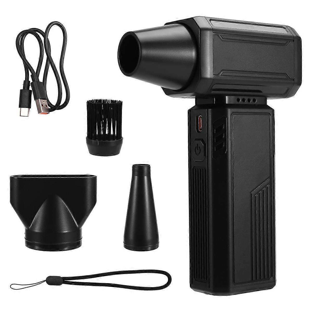 Spolverino ad aria elettrica-130000RPM Turbo Fan senza spazzole, Spolverino ad aria compressa Soffiatore di polvere a batteria Air B