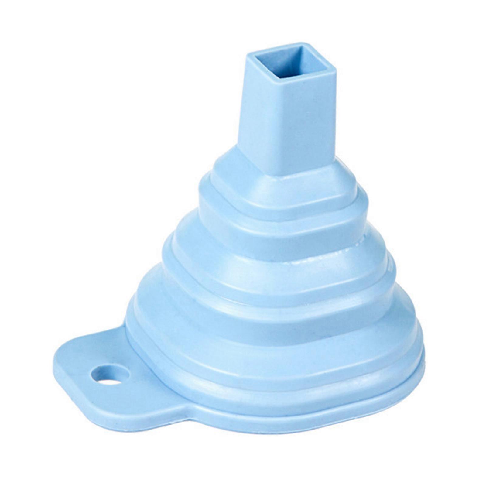 Foldable Funnel Silicone Collapsible Funnels Folding Portable Funnels 3 Colors
