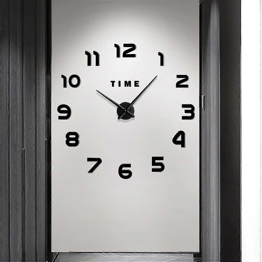 Orologio Da Parete 3D Senza Cornice XXL - Specchio Muto, Design Moderno Per Casa E Ufficio - Foto 12