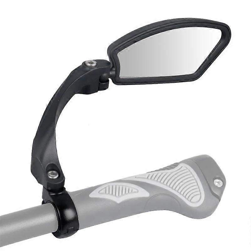 Bicycle Rear View Mirror, Handlebar Bicycle Mirror, Hd, Impact Resistant, Glass Lens, Adjustable, 360 Rotation Check