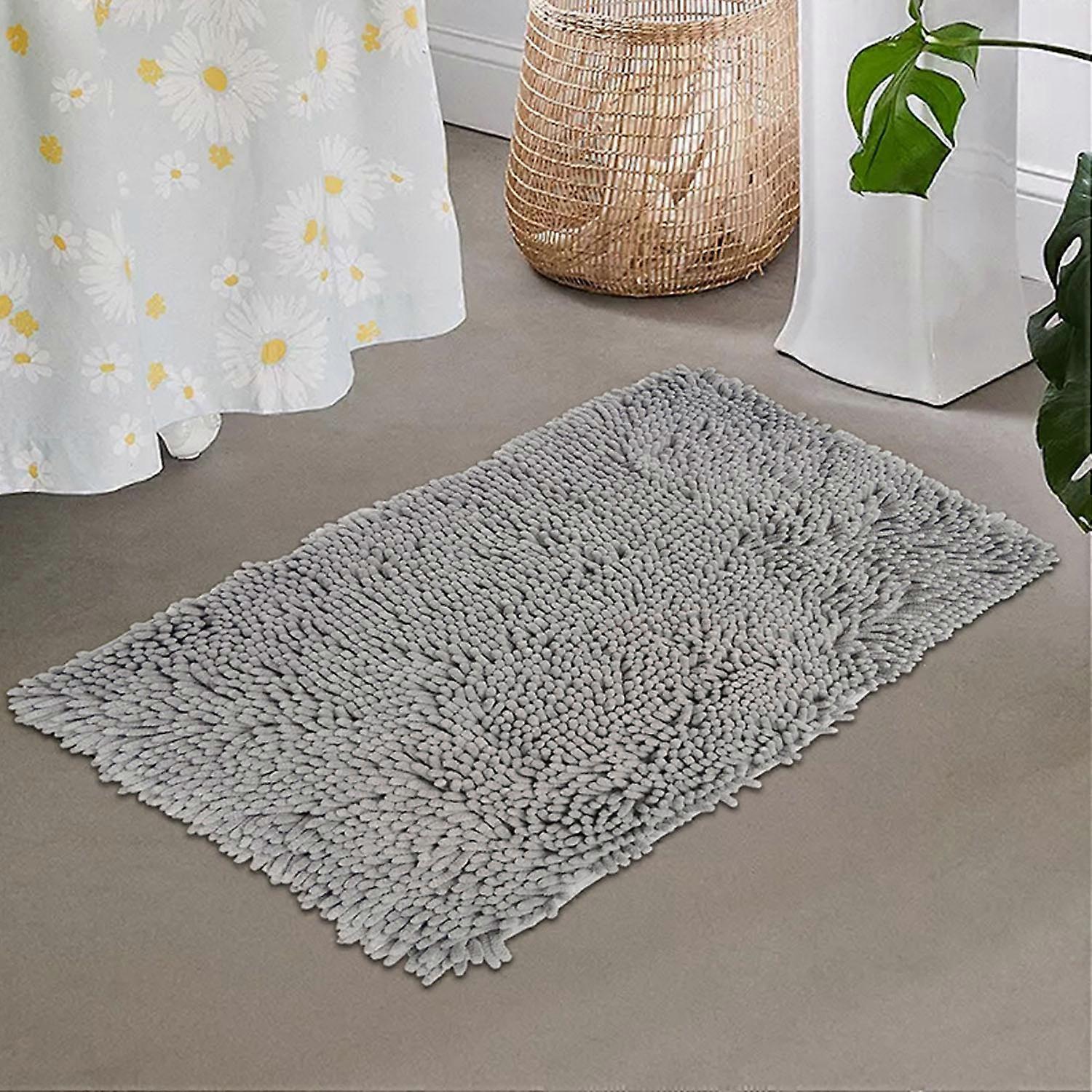 Gray absorbent floor mat, 40 x 60 cm