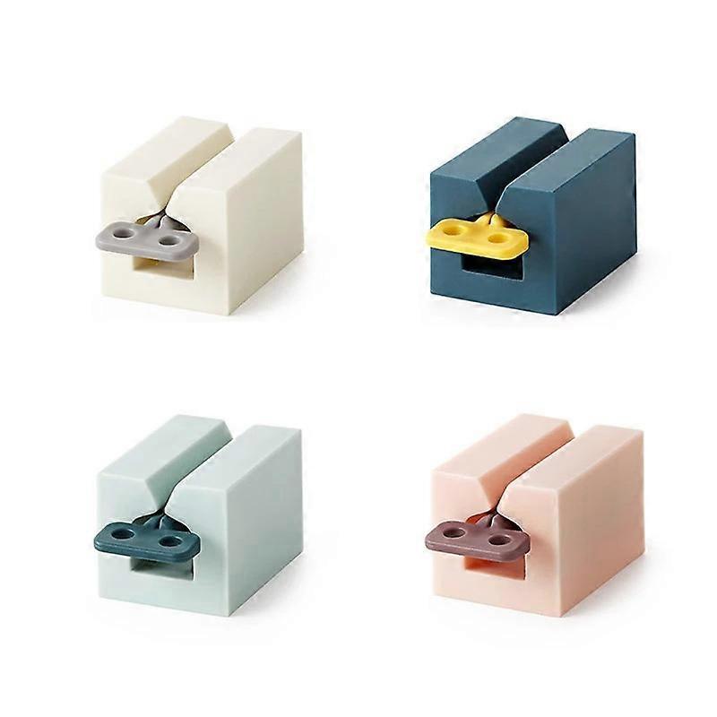 Toothpaste Squeezer Set of 4, Rolling Tube with Frosted Handles - Toothpaste Holder - Saves Toothpaste and Creams (4 Colors)