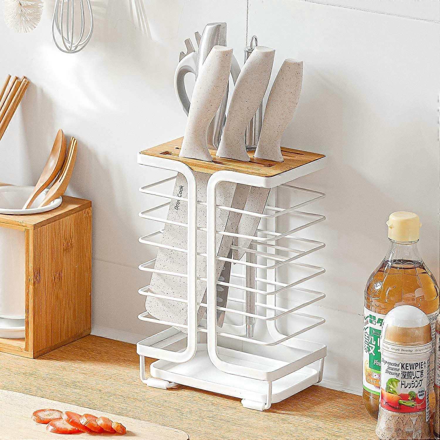 X Holder & Ustensiles, Support de rangement pour x avec égouttoir, x Block Holder, Universal x Block & Count