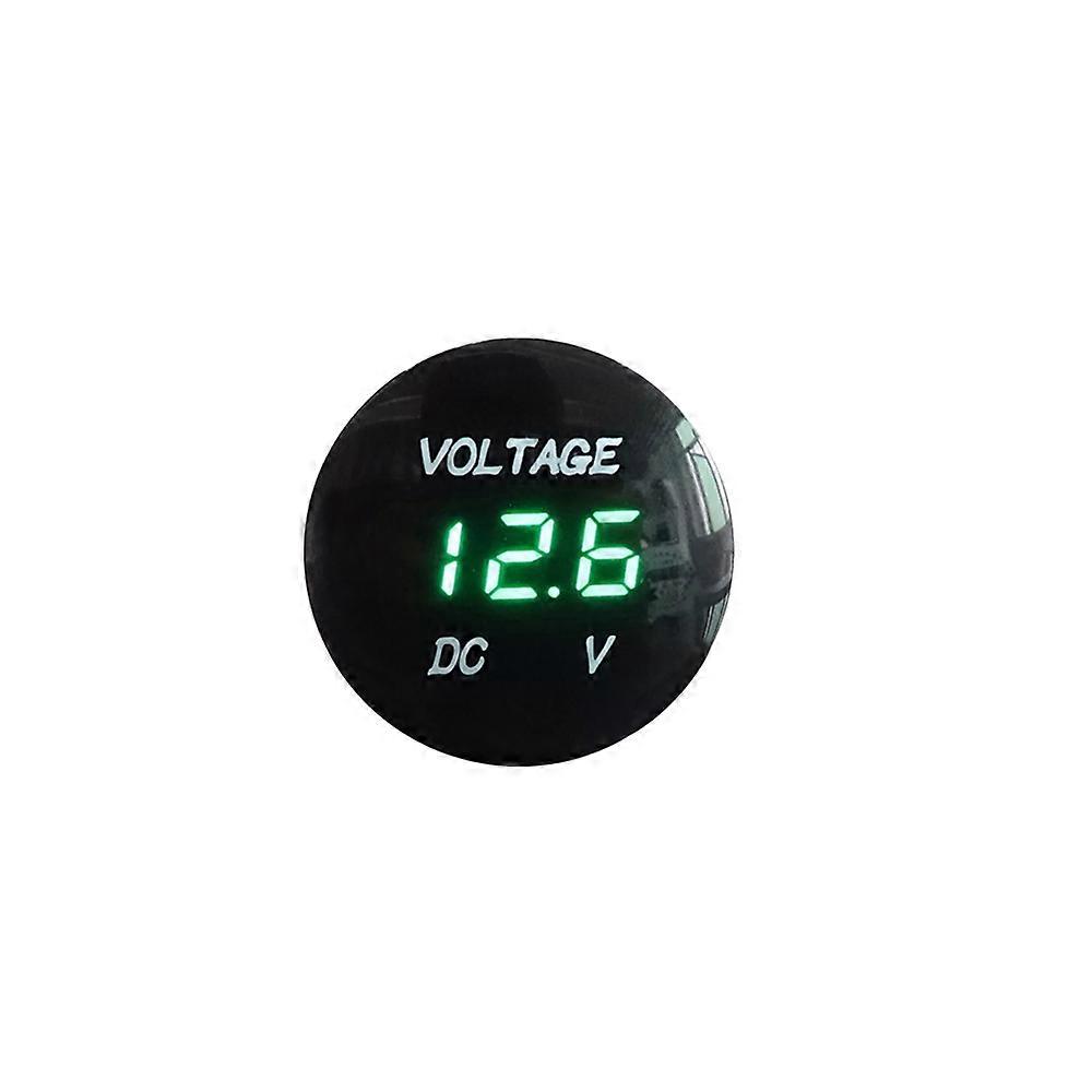 مقياس فولتية رقمي LED للسيارة والبحر والدراجة النارية 5 فولت-48 فولت لقياس جهد البطارية